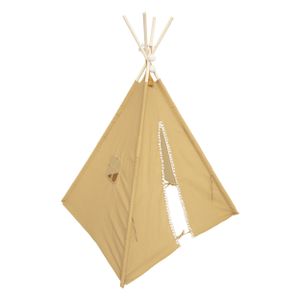 Atmosphera Tipi speeltent voor kinderen - 120 x 120 x 160 cm - geel - wigwam