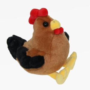 Knuffel kip/haan - 15 cm - pluche - knuffelkip - knuffelhaan - knuffeldier