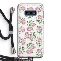 Kleine roosjes: Samsung Galaxy S10e Transparant Hoesje met koord