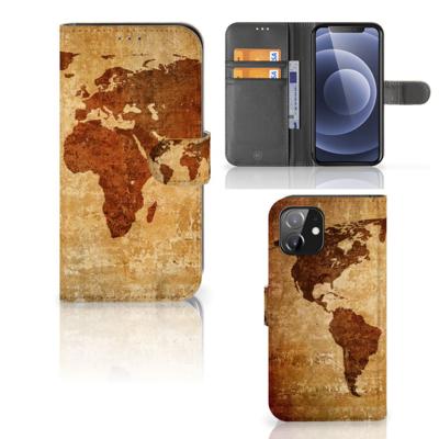 iPhone 12 | 12 Pro (6.1") | Flip Cover | Wereldkaart