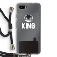 King zwart: Pixel 3a Transparant Hoesje met koord King zwart: Pixel 3a Transparant Hoesje met koord