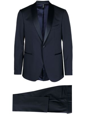 Château Lafleur-Gazin blazer à revers châle - Bleu