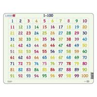 Selecta Larsen legpuzzel leren rekenen getallen 1-100, 100st.