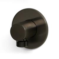 Blue Label Brondby aansluitbocht 1/2 voor thermostaatkraan 3-weg messing Gunmetal PVD
