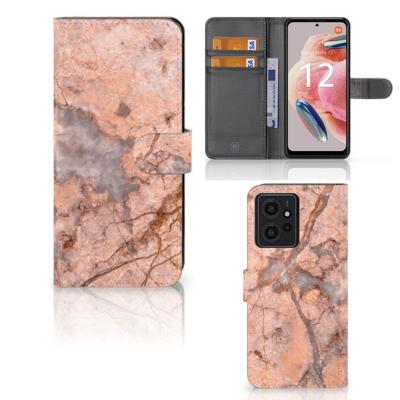 Xiaomi Redmi Note 12 4G | Bookcase | Marmer Oranje