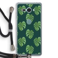 Monstera leaves: Sony Xperia XZ2 Compact Transparant Hoesje met koord