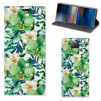 Sony Xperia 10 Plus Smart Cover Orchidee Groen - thumbnail