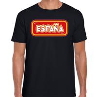 Verkleed T-shirt voor heren - Spanje - zwart - voetbal supporter - themafeest