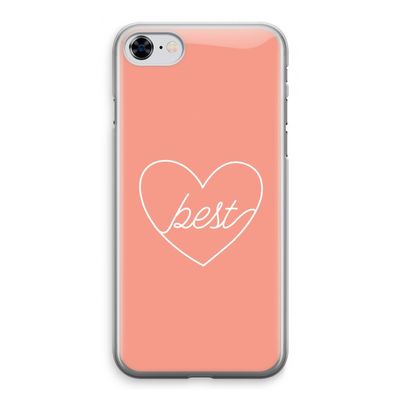 Best heart: iPhone 8 Transparant Hoesje