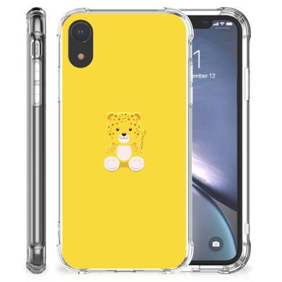 Apple iPhone Xr Stevig | Bumper Hoesje | Baby Leopard Apple iPhone Xr Stevig | Bumper Hoesje | Baby Leopard