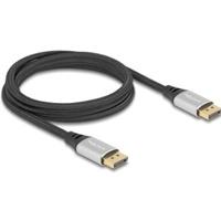 DeLOCK 80634 DisplayPort kabel 2 m Zwart, Zilver