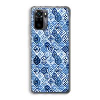 Blauw motief: Xiaomi Redmi Note 10 Pro Transparant Hoesje