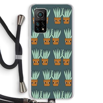 Sansevieria: Xiaomi Mi 10T 5G Transparant Hoesje met koord