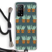 Sansevieria: Xiaomi Mi 10T 5G Transparant Hoesje met koord