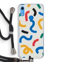 Illustratieve pop 2: Huawei Y6s Transparant Hoesje met koord