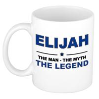 Elijah cadeau mok - man myth legend - naam koffiemok - 300 ml - collega - vaderdag
