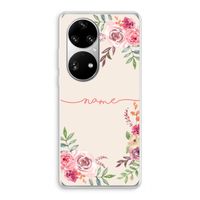 Rozen: Huawei P50 Pro Transparant Hoesje