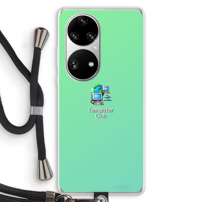 Win98: Huawei P50 Pro Transparant Hoesje met koord