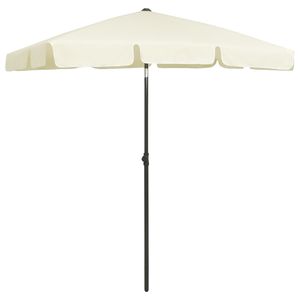 VidaXL Strandparasol 180x120 cm zandgeel