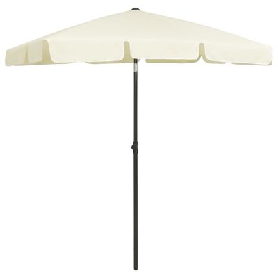 VidaXL Strandparasol 180x120 cm zandgeel