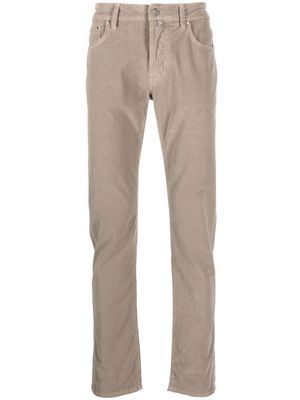 Jacob Cohën pantalon skinny à patch logo - Tons neutres