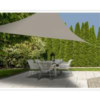 Schaduwdoek/zonnescherm - Set van 2x stuks - polyester - zandkleurig - 3 x 3 x 3 meter