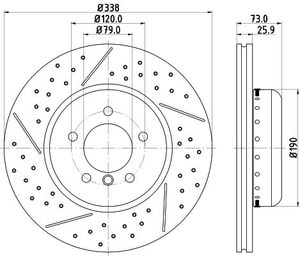 Remschijf 8DD355123041
