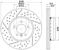 Remschijf 8DD355123041
