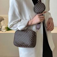 Bon&Bon Coffee Brown PU Leather Mini Crossbody Bag - Vintage Square Bag Coffee Brown1