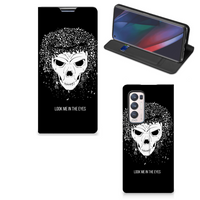 Mobiel BookCase OPPO Find X3 Neo Skull Hair - thumbnail