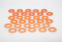 Houten oranje ringen van TickiT