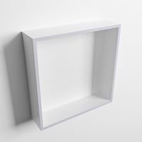 MONDIAZ EASY Nis 29,5x29,5cm in solid surface kleur Cale | Talc. 1 vak  geschikt voor in- of opbouw - thumbnail