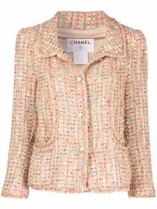 CHANEL Pre-Owned veste en tweed (2004) - Tons neutres