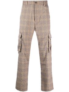Pleasures pantalon cargo Origins à carreaux - Marron
