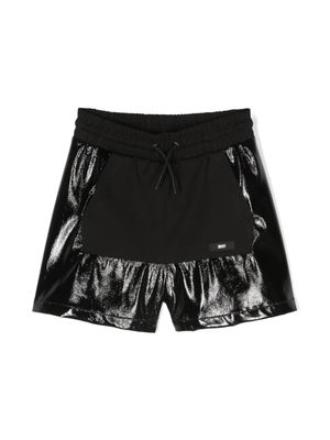 Dkny Kids short à étiquette logo - Noir