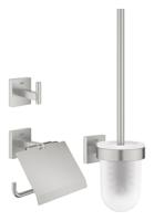 Accessoire set GROHE Start Cube 3-in-1 Met Toiletborstel Supersteel