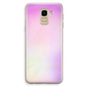 Flow mist pastel: Samsung Galaxy J6 (2018) Transparant Hoesje