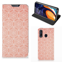 Samsung Galaxy A60 Hoesje met Magneet Pattern Orange