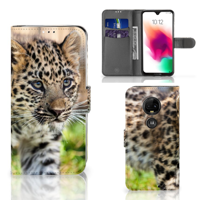 Motorola Moto G7 | G7 Plus | Telefoonhoesje | Met pasjeshouder | Baby Luipaard Motorola Moto G7 | G7 Plus | Telefoonhoesje | Met pasjeshouder | Baby Luipaard