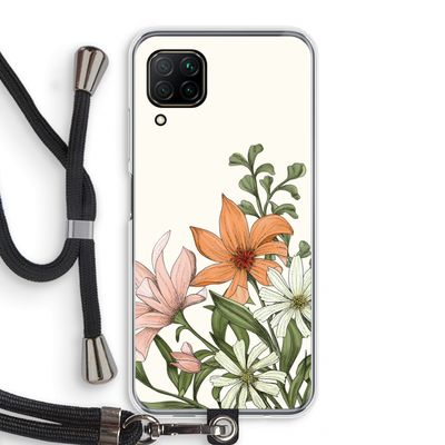 Floral bouquet: Huawei P40 Lite Transparant Hoesje met koord