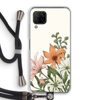 Floral bouquet: Huawei P40 Lite Transparant Hoesje met koord