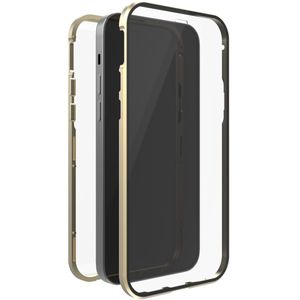 White Diamonds Cover 360° Glass Voor Apple IPhone 13 Mini Goud