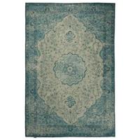 Heritaged Vintage vloerkleed Village - grijs|blauw - 200x290 cm