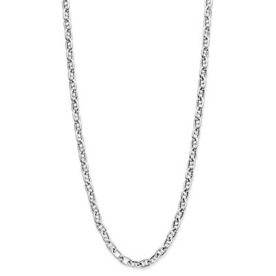 Ketting Ankerschakel zilver 4 mm 40-44 cm