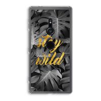 Stay wild: Sony Xperia XZ2 Transparant Hoesje