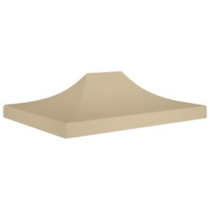 VidaXL Partytentdak 270 g/m² 4x3 m beige