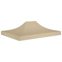 VidaXL Partytentdak 270 g/m² 4x3 m beige