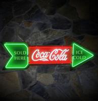 Coca-Cola Pijl Neon Verlichting XL 153 x 51 cm - Rood, Groen, Wit