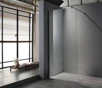 inloopdouchewand 120x200 cm - 8mm NANO glas met profiel