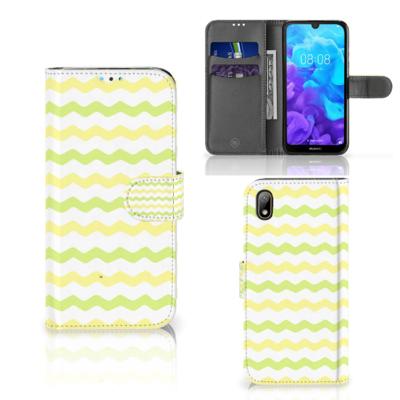 Huawei Y5 (2019) | Telefoon Hoesje | Waves Yellow